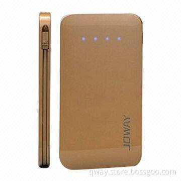 Built-in cable slim and smart power banks